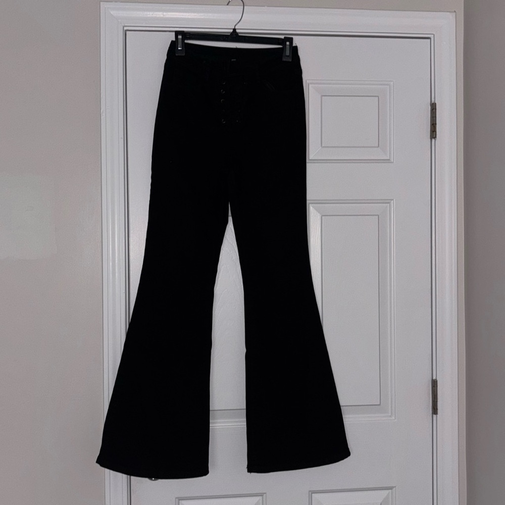 Black denim jeans